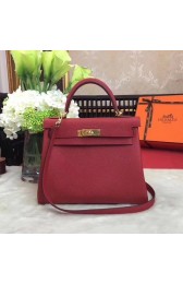 Replica Hermes Kelly KY32 Tote Bag togo original Leather red Gold hardware HV05417Vi77