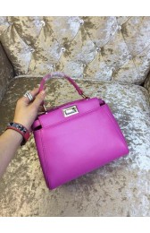 Replica High Quality 2015 Fendi mini peekaboo bag calfskin leather 30320 purple HV06220Jh90