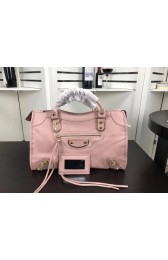 Replica High Quality Balenciaga The City Handbag Sheepskin 084334 pink HV00790Jh90