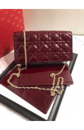 Replica LADY DIOR CALFSKIN WALLET M9001 Bordeaux HV03227Vi77