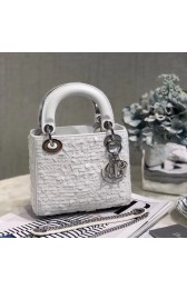 Replica Mini Lady Dior M0505OSN white HV01447Vi77