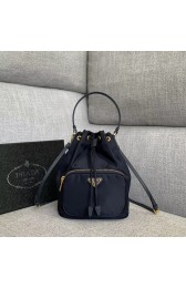 Replica Prada Re-Edition nylon Tote bag 81166 dark blue HV05813Ye83