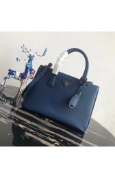 Replica Prada Saffiano original Leather Tote Bag 1BA1801 blue HV00413Yn66