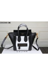 Replica Top 2015 Celine classic 3308-1 white&black HV10384ll80