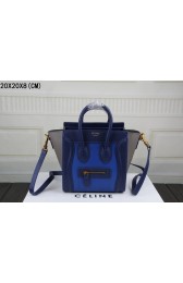 Replica Top 2015 Celine classic 3308 brilliant blue&royal blue&gray HV06838Vx24