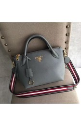 Top Prada Calf leather bag 1BH111 grey HV04365yq38