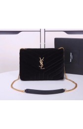 Yves Saint Laurent hot style shoulder bag Velvet 487218 black HV05869sf78